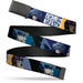 Web Belt Blank Black Buckle - COWBOY BEBOP Spike Vicious and Faye Pose and Title Logo Blues/Yellow Webbing Web Belts Crunchyroll   