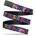 Black Buckle Web Belt - BING BONG Poses/Candy Purples/Multi Color Webbing Web Belts Disney   