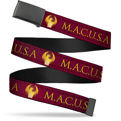 Black Buckle Web Belt - MACUSA/Seal Reds/Golds/White Webbing Web Belts The Wizarding World of Harry Potter   