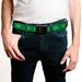 Web Belt Blank Black Buckle - Green Lantern Logo Weathered Greens Webbing Web Belts DC Comics   