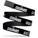 Web Belt Blank Black Buckle - THE GOONIES Title Logo Black/White Webbing Web Belts Warner Bros. Horror Movies   