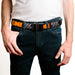 Black Buckle Web Belt - HEMI 426 Logo 392/426 Black/Orange/Silver-Fade Webbing Web Belts Hemi   