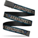 Black Buckle Web Belt - RAVENCLAW Crest/Banner Weathered Blue/Gray Webbing Web Belts The Wizarding World of Harry Potter   