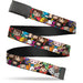 Web Belt Blank Black Buckle - Harry Potter Chibi Charms Characters Stacked Webbing Web Belts The Wizarding World of Harry Potter   