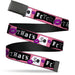 Web Belt Blank Black Buckle - Mean Girls THAT'S SO FETCH Collage Pink/Black/White Webbing Web Belts Paramount Pictures   