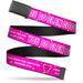 Web Belt Blank Black Buckle - Mean Girls YOU GO GLEN COCO Pink/White Webbing Web Belts Paramount Pictures   