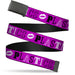 Web Belt Blank Black Buckle - Mean Girls PLASTICS Collage Pink/Black/White Webbing Web Belts Paramount Pictures   