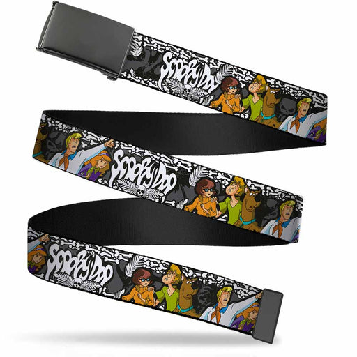 Black Buckle Web Belt - SCOOBY DOO Group Pose/Bones Webbing Web Belts Scooby Doo   