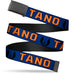 Web Belt Blank Black Buckle - Star Wars Jedi Order Insignia/TANO Text Blues/Orange Webbing Web Belts Star Wars   