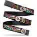 Web Belt Blank Black Buckle - Star Wars Skeleton Crew Icons Collage Black Webbing Web Belts Star Wars