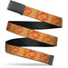 Web Belt Blank Black Buckle - Thundercats Lion Head Logo Collage Orange/Reds Webbing Web Belts ThunderCats   