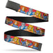 Web Belt Blank Black Buckle - ThunderCats Four Character Group Pose Red Webbing Web Belts ThunderCats   