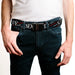 Web Belt Blank Black Buckle - SEX AND THE CITY Title Logo and Names Black/White/Red/Blues Webbing Web Belts Home Box Office   