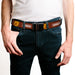 Web Belt Blank Black Buckle - SAMURAI JACK Title Logo and Icons Red/Orange/White Webbing Web Belts Warner Bros. Animation   