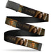 Web Belt Blank Black Buckle - LUCIFER Title Logo Two Character Pose Blocks Webbing Web Belts Warner Bros.   