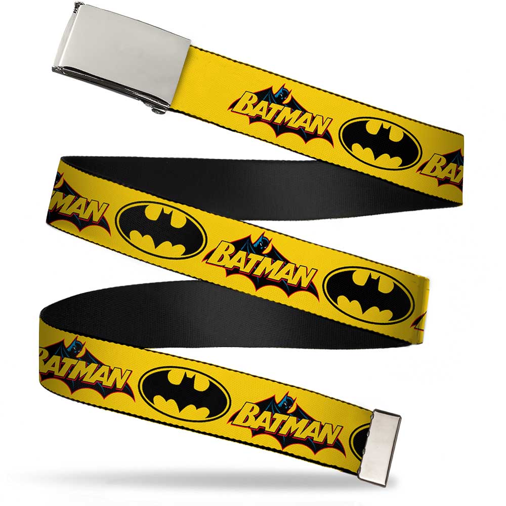 Buckle-Down Hundeleine Vintage Batman: 1,2 M Lang, 3,8 Cm Breit, Aus Polyester Mit Batman-Logo & Fledermaus-Signal – Lizenziert Von DC Comics