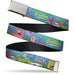 Chrome Buckle Web Belt - SpongeBob and Friends/Logo Webbing Web Belts Nickelodeon   