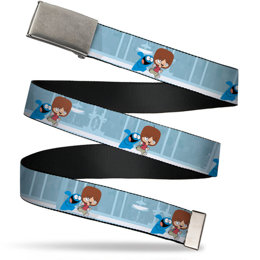 Web Belt Blank Chrome Buckle - Foster's Home for Imaginary Friends Mac and Bloo Pose Blues Webbing Web Belts Warner Bros. Animation   