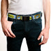 Web Belt Clasp Buckle - DEXTER'S LABORATORY Title Logo and Dexter Pose Blues/Yellow/Black Webbing Web Belts Warner Bros. Animation   