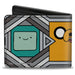 Bi-Fold Wallet - Adventure Time Jake Finn and BMO Pose Blocks Grays Bi-Fold Wallets Cartoon Network   
