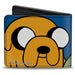 Bi-Fold Wallet - Adventure Time Jake and Finn Face Close-Up Blue Bi-Fold Wallets Cartoon Network   