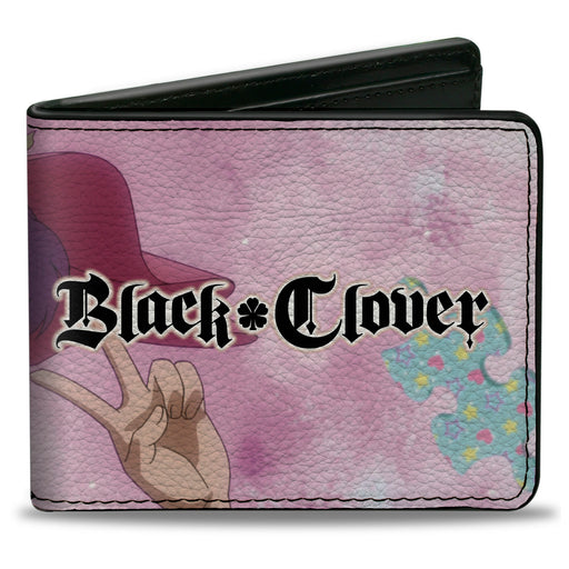 Bi-Fold Wallet - BLACK CLOVER Dorothy Unsworth Peace Pose and Title Logo Pinks Bi-Fold Wallets Crunchyroll   