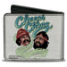 Bi-Fold Wallet - CHEECH & CHONG Faces and Weed Strains Smoke Text White Bi-Fold Wallets Cheech & Chong   