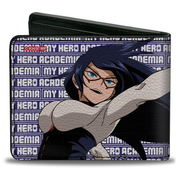 Bi-Fold Wallet - MY HERO ACADEMIA Midnight Jumping Pose and Title Logo Blue/White Bi-Fold Wallets Crunchyroll   