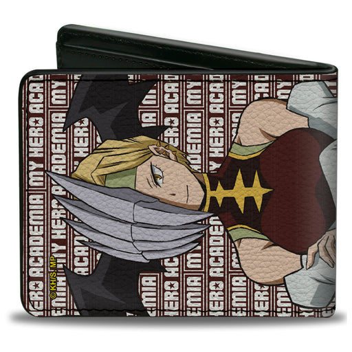 Bi-Fold Wallet - MY HERO ACADEMIA Pro Hero Ryukyu Pose and Title Logo Burgundy/White Bi-Fold Wallets Crunchyroll   