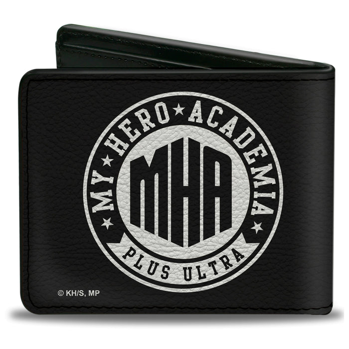 Bi-Fold Wallet - MY HERO ACADEMIA PLUS ULTRA Round Logo Black/White Bi-Fold Wallets Crunchyroll   