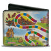 Bi-Fold Wallet - Candy Land Queen Frostine Game Path Pose and Lands Multi Color Bi-Fold Wallets Hasbro   