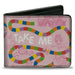 Bi-Fold Wallet - Candy Land Game Path and Characters TAKE ME TO THE CANDY Pinks Bi-Fold Wallets Hasbro   