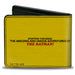 Bi-Fold Wallet - DC Comics Batman No. 27 Comic Cover Scene Yellow Bi-Fold Wallets DC Comics   