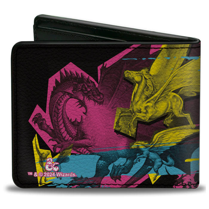 Bi-Fold Wallet - Dungeons & Dragons THE INFINITE BATTLEFIELD Collage Black/Multi Color Bi-Fold Wallets Wizards of the Coast   