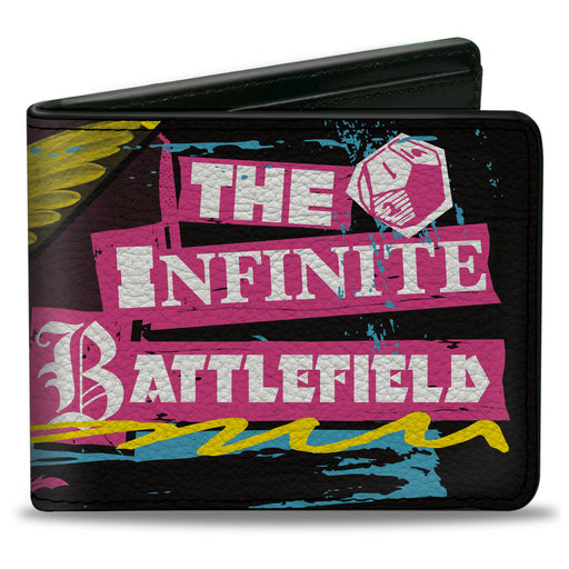 Bi-Fold Wallet - Dungeons & Dragons THE INFINITE BATTLEFIELD Collage Black/Multi Color Bi-Fold Wallets Wizards of the Coast   