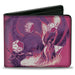 Bi-Fold Wallet - Dungeons & Dragons ROLL HIGH OR DIE Pinks/Purples/Black/White Bi-Fold Wallets Wizards of the Coast   