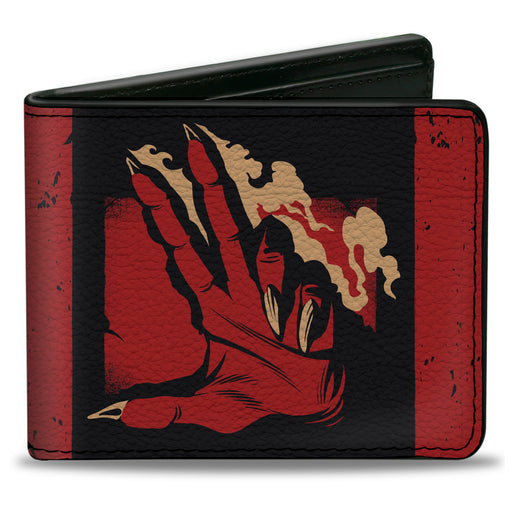 Bi-Fold Wallet - Dungeons & Dragons FINGER OF DEATH Signal and Stripes Black/Red/Tan Bi-Fold Wallets Wizards of the Coast   