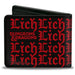 Bi-Fold Wallet - Dungeons & Dragons LICH Monster Illustration and Text Black/Red/White Bi-Fold Wallets Wizards of the Coast   