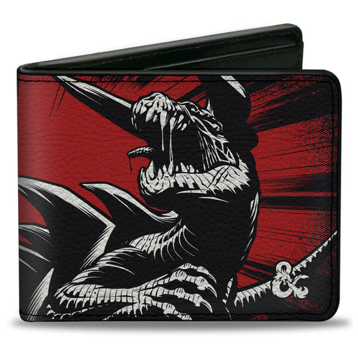 Bi-Fold Wallet - Dungeons & Dragons TARRASQUE Monster and Text Black/Red/White Bi-Fold Wallets Wizards of the Coast   