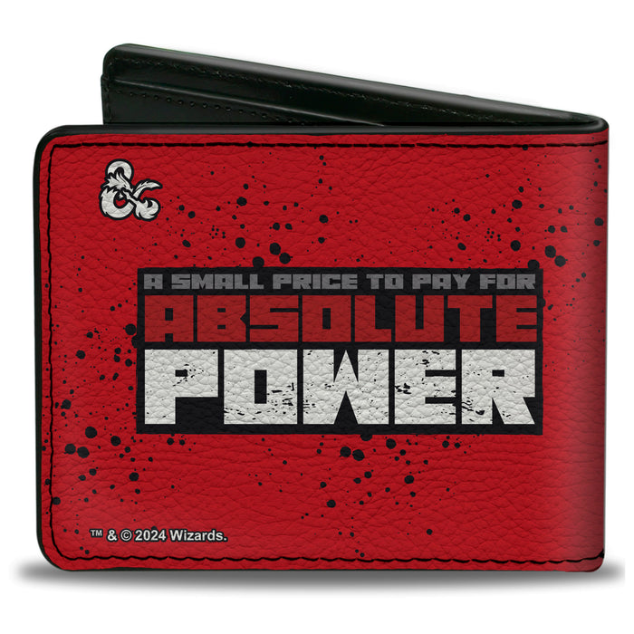Bi-Fold Wallet - Dungeons & Dragons Vecna Pose A SMALL PRICE TO PAY Red/Black/Gray Bi-Fold Wallets Wizards of the Coast   