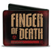 Bi-Fold Wallet - Dungeons & Dragons FINGER OF DEATH Signal Black/Red/Tan Bi-Fold Wallets Wizards of the Coast   