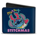 Bi-Fold Wallet - Lilo & Stitch MERRY STITCHMAS Stitch Pose Blue Bi-Fold Wallets Disney   