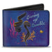 Bi-Fold Wallet - The Little Mermaid Flotsam and Jetsam STIRRING UP TROUBLE Pose Blues Bi-Fold Wallets Disney   