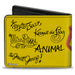 Bi-Fold Wallet - The Muppets Group Portrait and Autographs Collage Yellow Bi-Fold Wallets Disney   