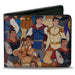 Bi-Fold Wallet - Disney Prince Character Poses Stacked Bi-Fold Wallets Disney   