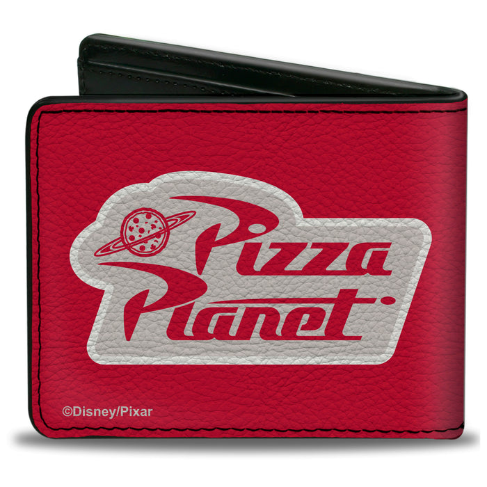 Bi-Fold Wallet - Toy Story PIZZA PLANET Logo Red/White Bi-Fold Wallets Disney