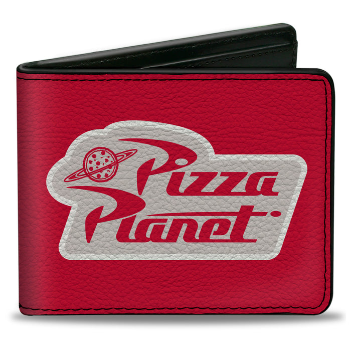 Bi-Fold Wallet - Toy Story PIZZA PLANET Logo Red/White Bi-Fold Wallets Disney