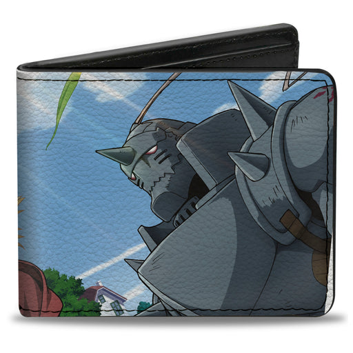 Bi-Fold Wallet - Fullmetal Alchemist Brotherhood Elric Brothers Blue Sky Pose Bi-Fold Wallets Aniplex   
