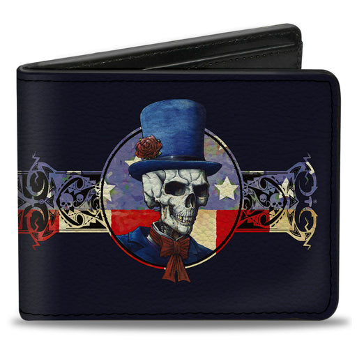 Bi-Fold Wallet - Grateful Dead Dave's Picks Bonus Disc 2013 Skeleton Cover Art Black/Blue/Red Bi-Fold Wallets Grateful Dead   