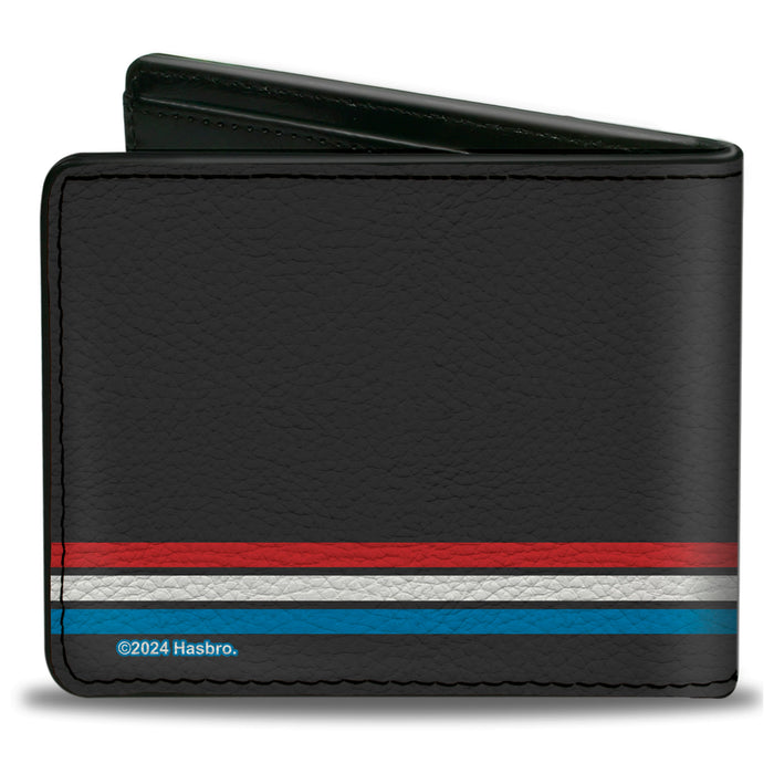 Bi-Fold Wallet - GI JOE Title Logo Stripe Black/Red/White/Blue Bi-Fold Wallets Hasbro   